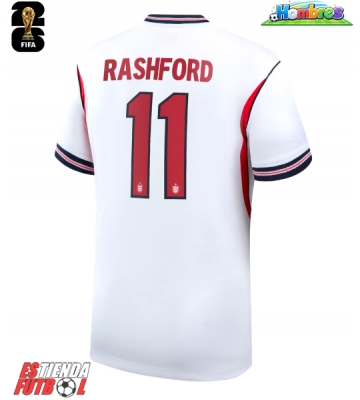 Inglaterra Marcus Rashford #11 Primera Equipación Mundial 2026 Manga Corta